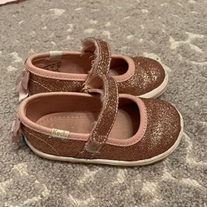 Keds x Kate Spade sloane MJ rose gold crib sneaker